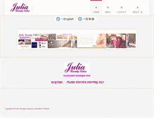 Tablet Screenshot of julia-beauty.com